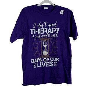 NWT Days of Our Lives T-Shirt Soap Opera Graphic Tee Medium